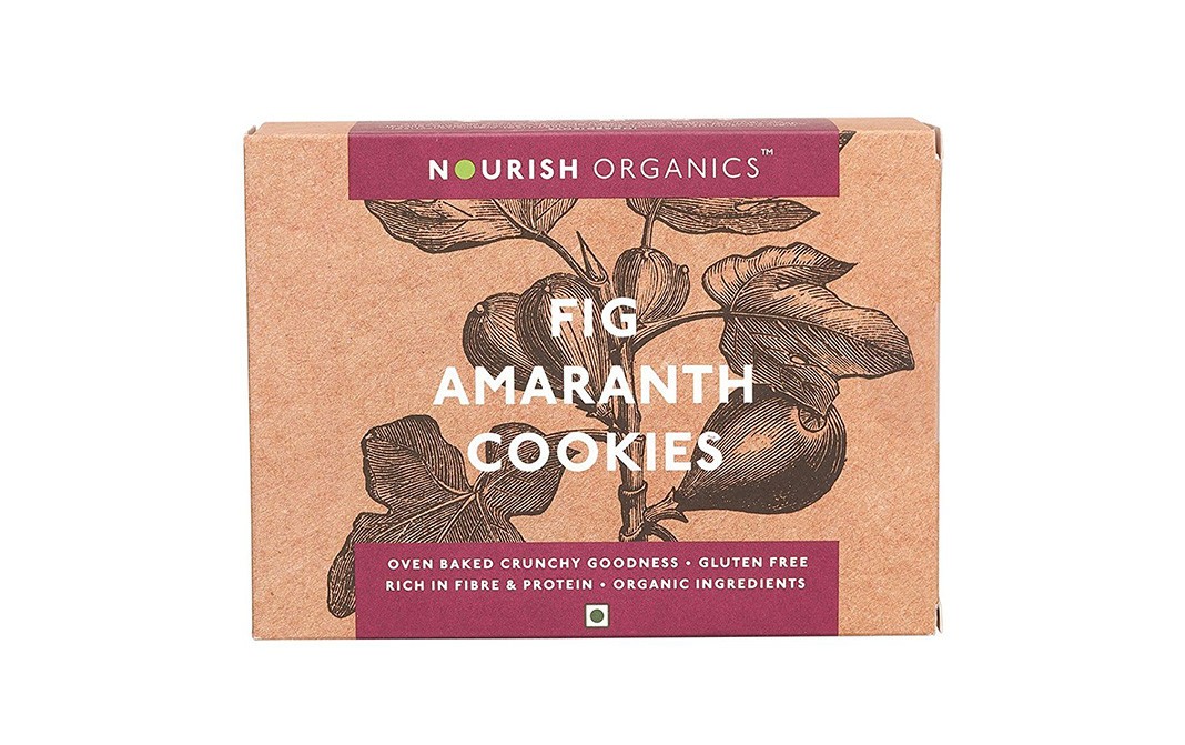 Nourish Organics Fig Amaranth Cookies    Box  120 grams